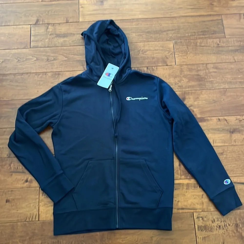 NWT Champion navy color zip up hoodie Size S
